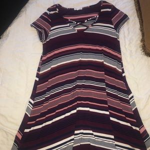 Purple, pink cross dress